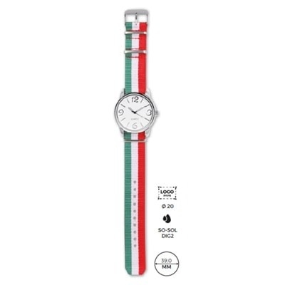 Orologio Uomo Verticale Pride – Cassa 42mm, Acciaio, Movimento Miyota, Cinturino 330mm, Impermeabile 3 ATM, Fatto A Mano