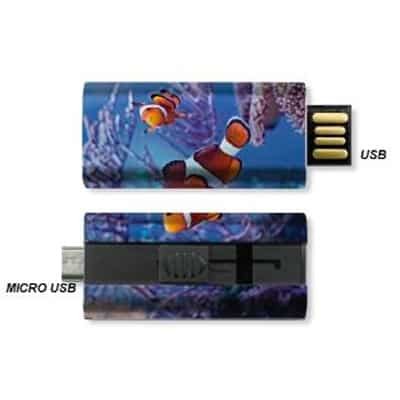 USB stick and micro USB stick in one