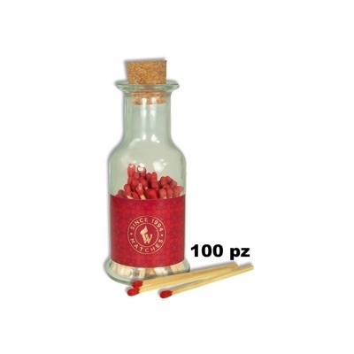 Fiammiferi in bottiglia di vetro B70/60