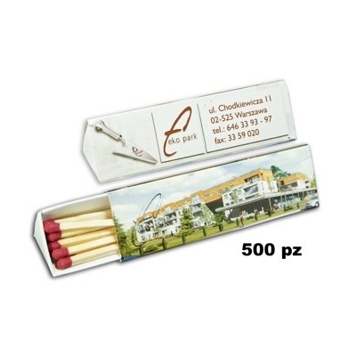 Fiammiferi in scatole TRIANGOLO LUNGHI T-L8