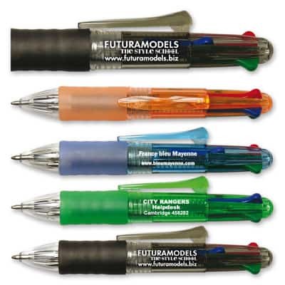 Penna a sfera 4 colori rainbow