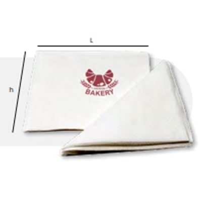 Tovaglioli 12 x 12 con logo ad 1 colore