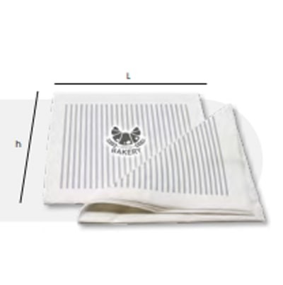 Tovaglioli 12 x 12 con personalizzazione a 1/2 colori su tutta la superficie