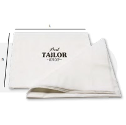 Tovaglioli 20 x 20 personalizzabili con logo a 1 colore davanti sul tovagliolo chiuso
