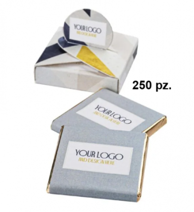 Confezione da 2 cioccolatini quadrati
