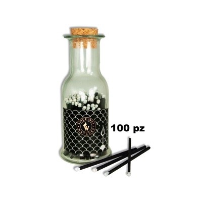 Fiammiferi in bottiglia di vetro B90/80