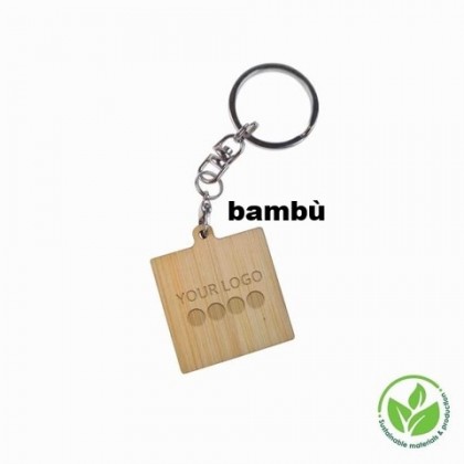 Portachiavi bambù quadrato