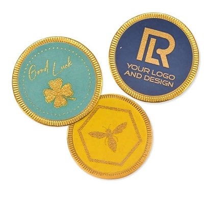 Monete di Cioccolato con Etichetta Personalizzata