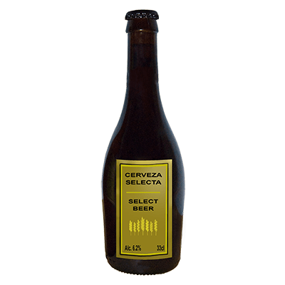 Birra artigianale spagnola in bottiglia di vetro