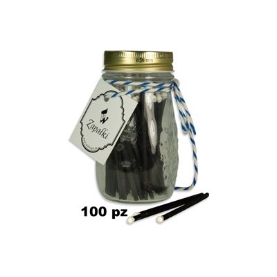 Fiammiferi in barattolo di vetro Twist 200/80