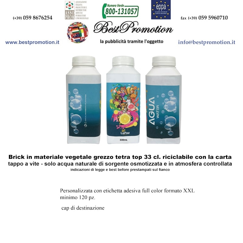 Tetra top con etichetta XL