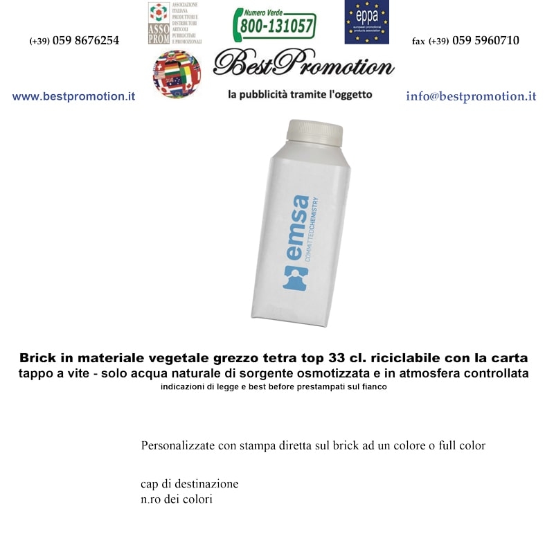 Tetra top con stampa diretta