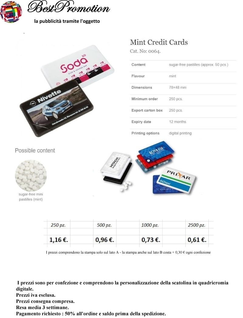 Mint Credit Card 0064 personalizzato
