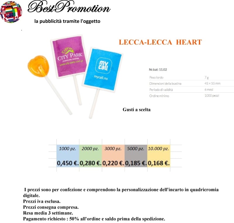 Lecca-Lecca Heart personalizzato