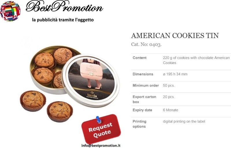 American Cookies Tin