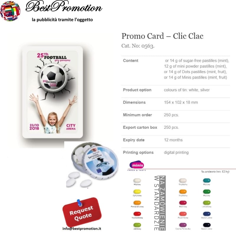 Promo Card Clic Clac personalizzato