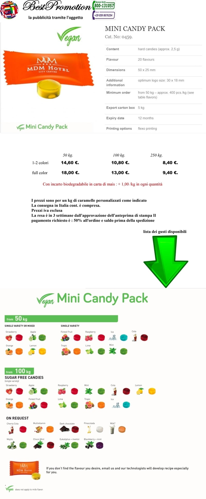 Mini Candy Pack 0459 personalizzato