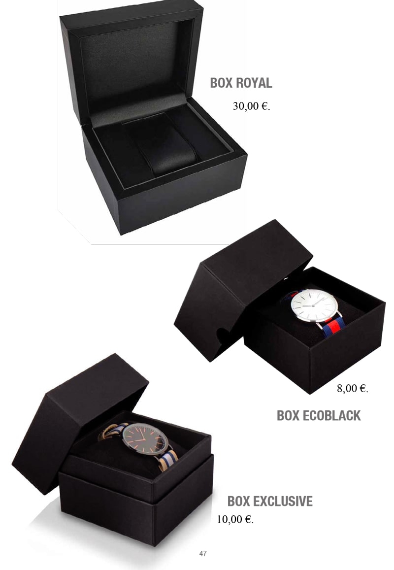 Confezioni per orologi progettate con cura per garantire una presentazione elegante e protettiva. Personalizzabili con stile e dotate di funzionalità premium, offrono una custodia di lusso per il tuo orologio.