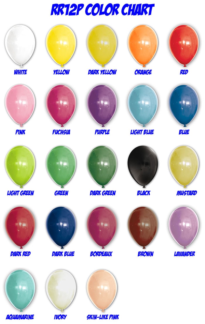 Colore dei palloncini personalizzati