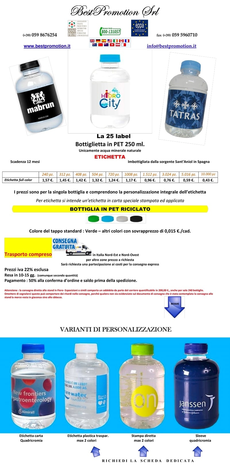 Borraccia Personalizzata In Acciaio Inox 12/25oz Con Nome Inciso, Isolata, 2 Coperchi Inclusi