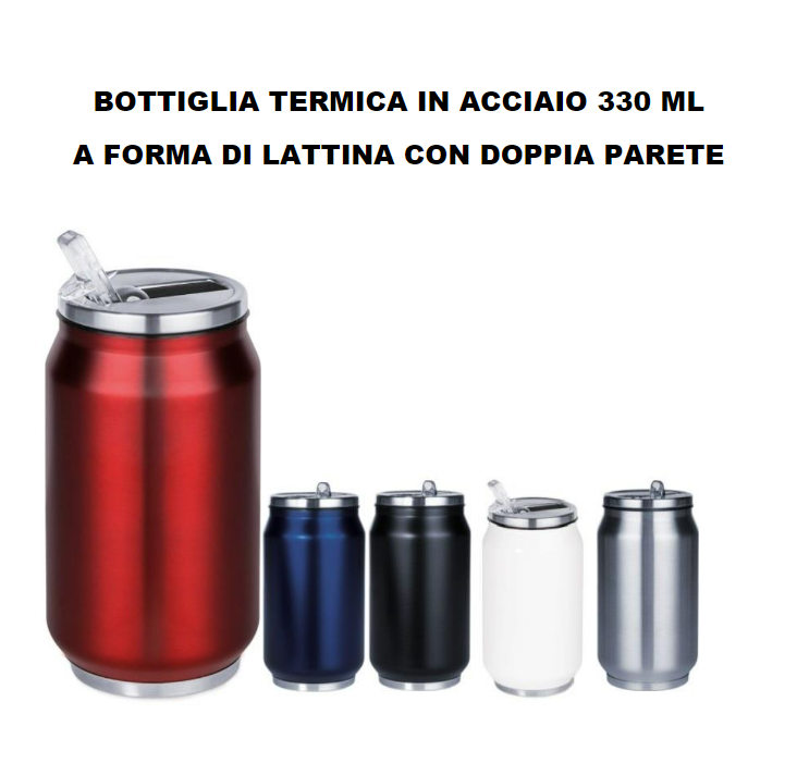 Lattina termica in acciaio 330ml