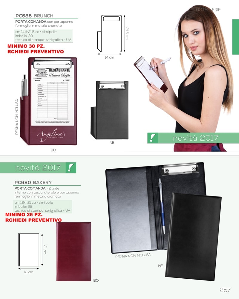 menu personalizzati