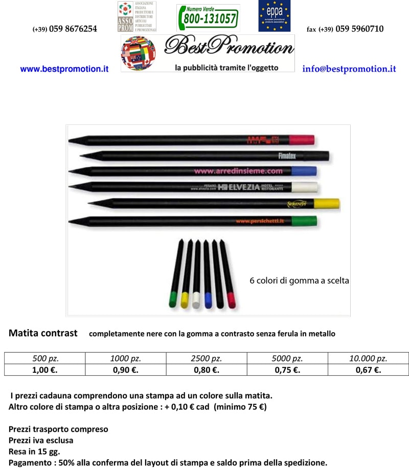 matita personalizzata