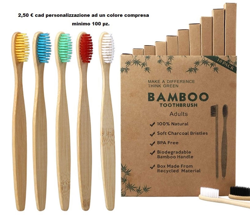 Spazzolini da denti in bamboo