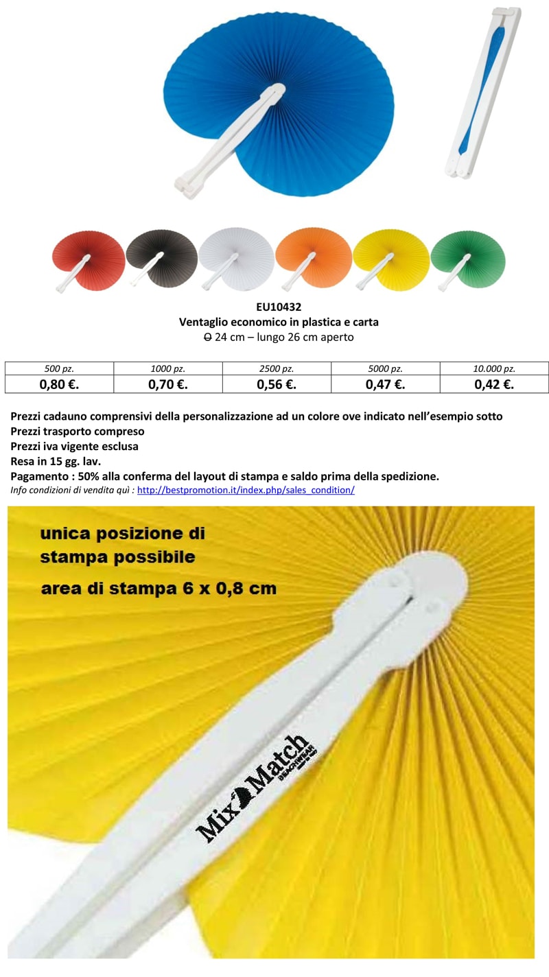 ventaglio economico personalizzato