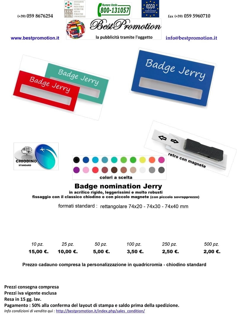 Badge nomination Jerry