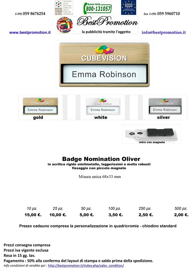 Badge Nomination Oliver
