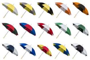 Colori degli ombrelli personalizzati a spicchi